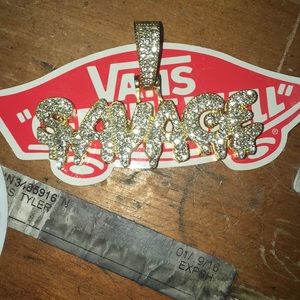 Savage Pendant Chain New Real diamonds